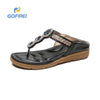 Damen einfache lässige Sommer bequeme Sandalen W056