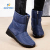 Damen Winter warme wasserdichte Schneestiefel