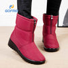 Damen Winter warme wasserdichte Schneestiefel